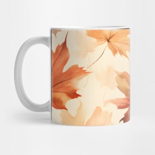 Autumn Fall Leaves Botanical Pattern Boho Mug